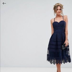 Chi Chi London cami strap midi dress